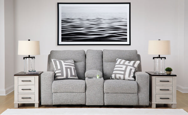 Biscoe - Pewter - 2 Pc. - Power Reclining Sofa