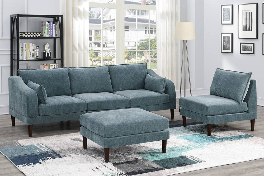 The unit features a seamless design where the seating surface flows without interruption over the structure, enhancing the fluid aesthetic.