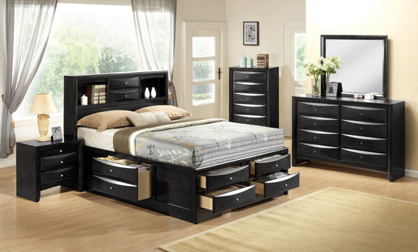 Emily - Queen Bed - Black