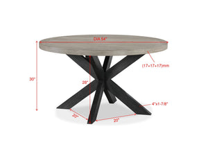 Stevens - 5 Piece Dining Room Set - Charcoal / Gray