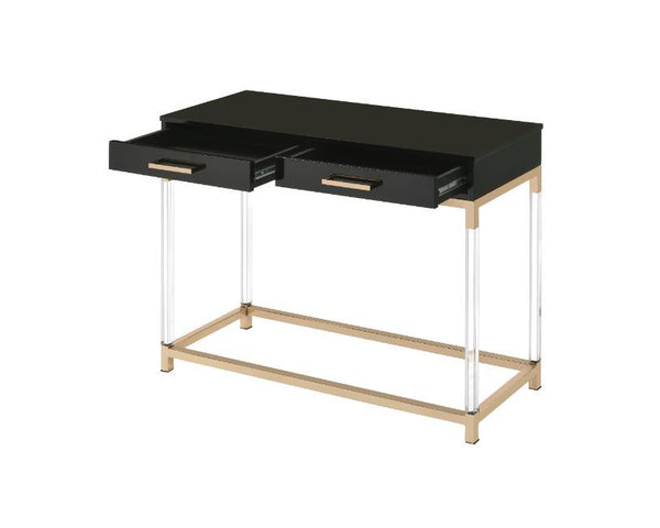 with clear acrylic legs that elegantly frame the design. The 