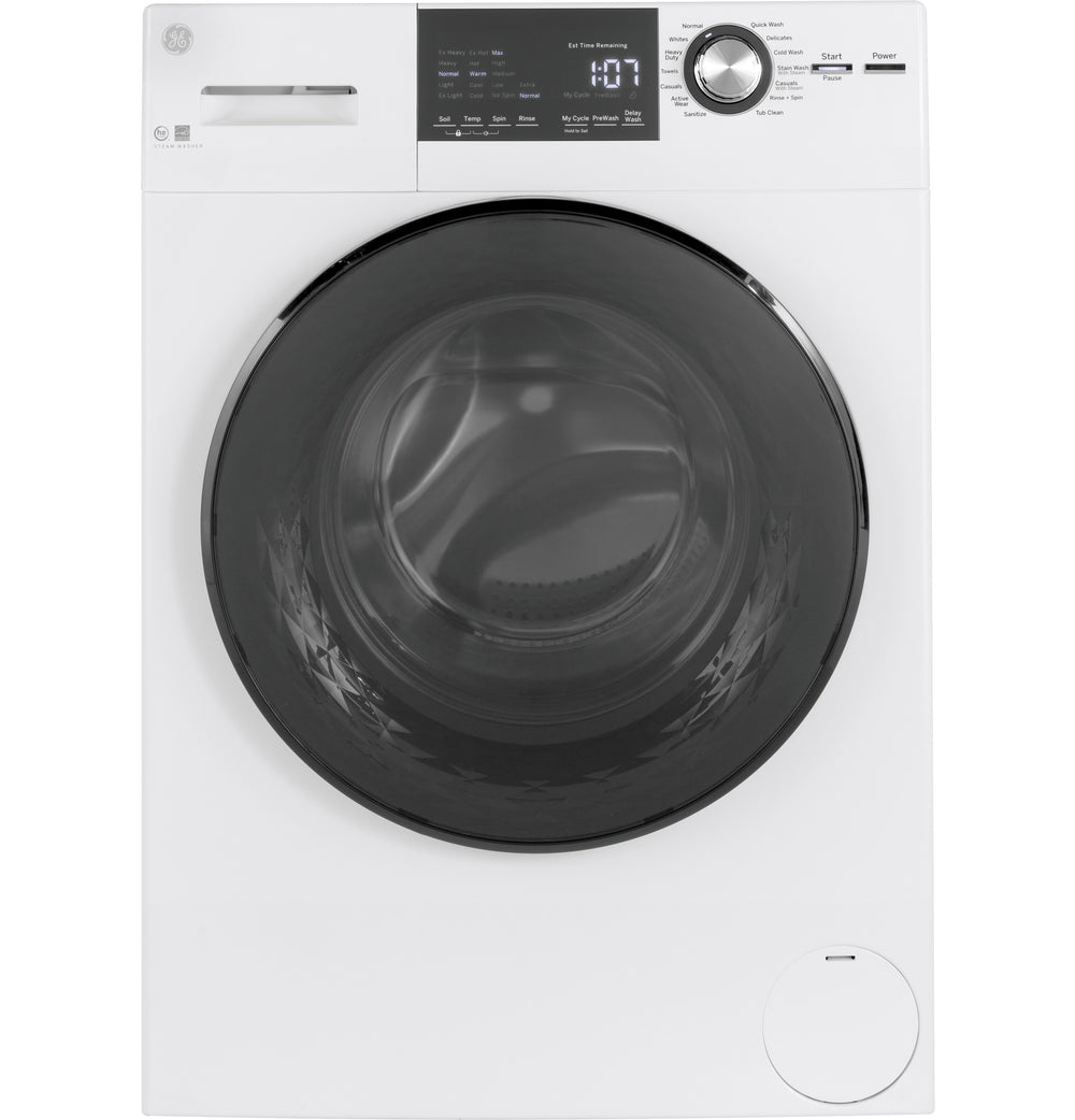 GE® ENERGY STAR® 24" 2.4 Cu. Ft.  Front Load Washer with Steam