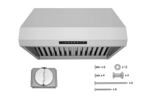 PRO 500 30" Pro-Style Under Cabinet and Wall Mount Hood with HauSmart™ Tech in Stainless Steel