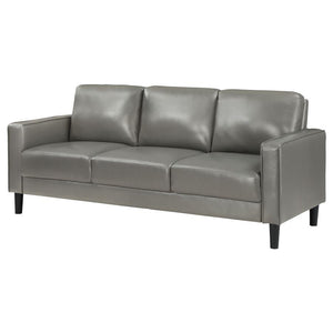 Ruth - Upholstered Track Arm Sofa - Gray