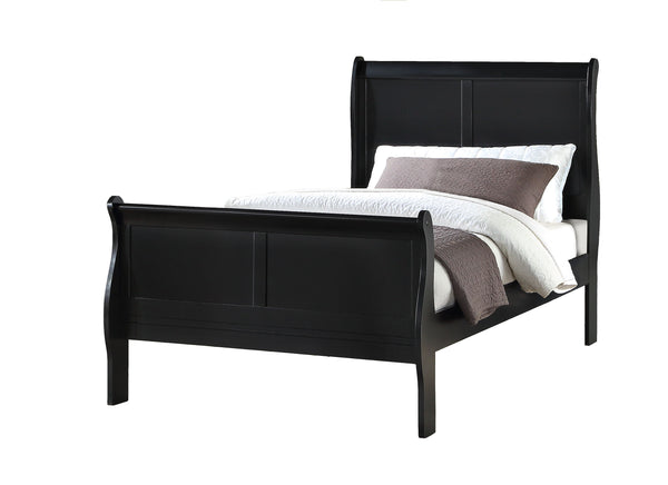 Louis Philip - Twin 5 Piece Bedroom Set - Black