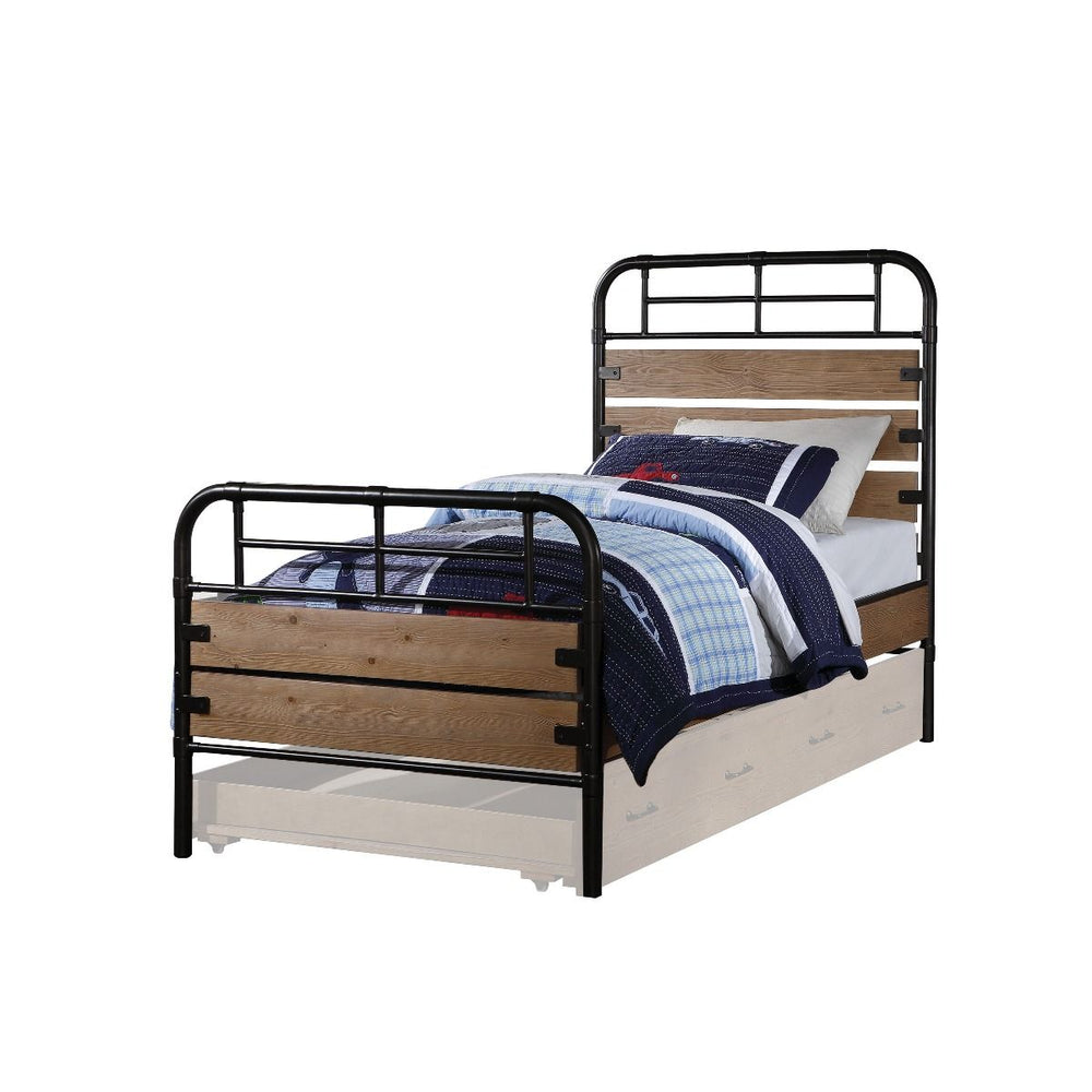 Drawing from tradition, the Adams youth bedroom collection will definitely anchor your home. The bed is constructed with metal frame with wood panels, featuring a clean yet stylish design. A trundle bed is available for space saving. This collection is th