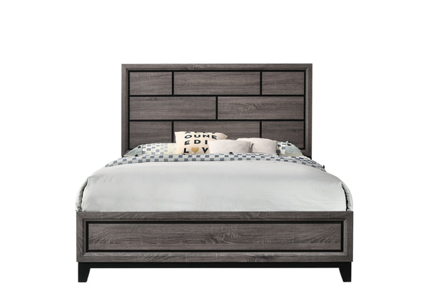 Akerson - Cama de matrimonio - Gris