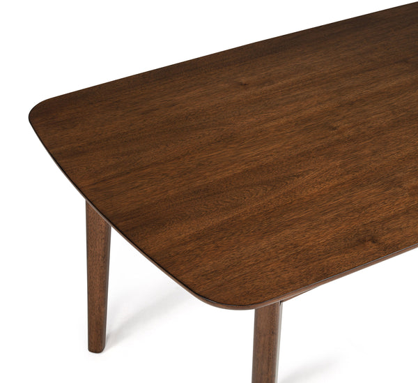  where timeless craftsmanship meets modern comfort. Featuring a beautifully finished wooden table with rounded edges