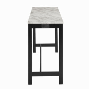 Celeste - 4 Piece Dining Set (Theater Bar Table & 3 Stools) - Black