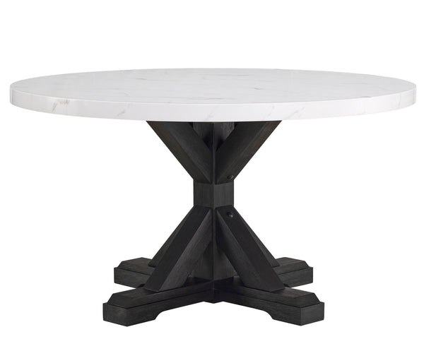 Vance - 5 Piece Dining Room Set - White / Gray