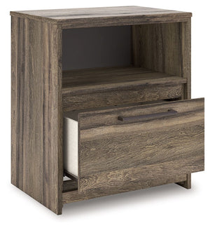 Elbrim - Brown - One Drawer Night Stand