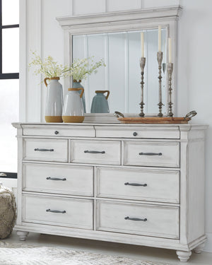  Queen Panel Bed with Storage Bench