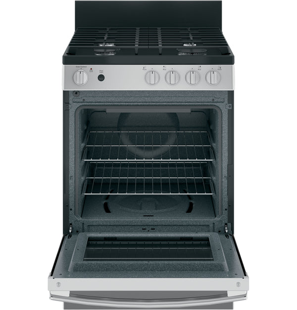 GE® 24"  Steam Clean Free-Standing/Slide-in Gas Range