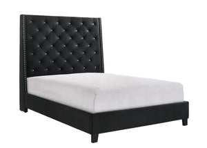 Chantilly - Queen Upholstered Bed - Black