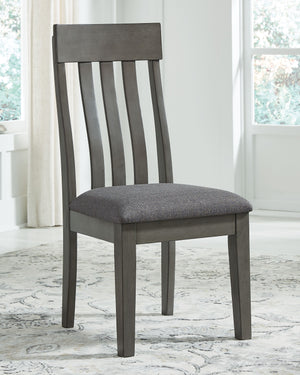 Hallanden - Black / Gray - 6 Pc. - Extension Table