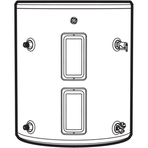 GE® 36 Gallon Side Port Lowboy Electric Water Heater