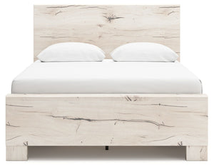 Lawroy - Light Natural - Full Panel Bed With Under Bed Storage