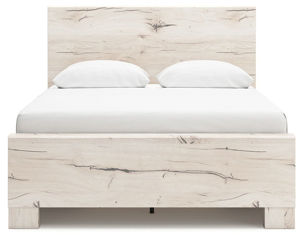 Lawroy - Light Natural - Full Panel Bed With Under Bed Storage