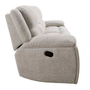 Buster - Manual Glider Reclining Sofa And 2 Recliners - Opal Taupe