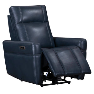  a comfortable zero-gravity power recliner with an adjustable headrest. Its stylish top-grain leather