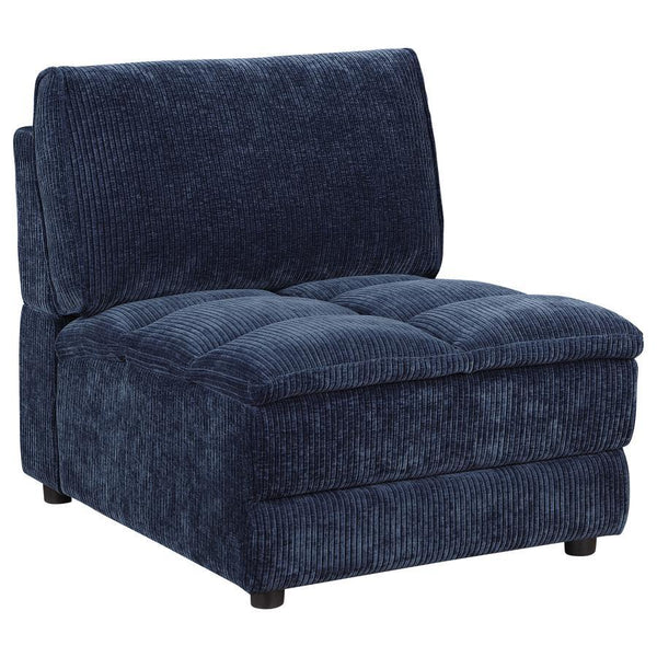 Atlantic - 5 Piece Upholstered Modular Sectional Sofa - Blue