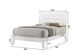Evan - Full 4 Piece Bedroom Set - White