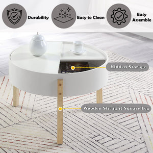 Bodfish - Coffee Table - White & Natural
