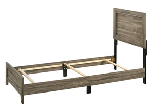 Millie - Twin 4 Piece Bedroom Set - Warm Gray
