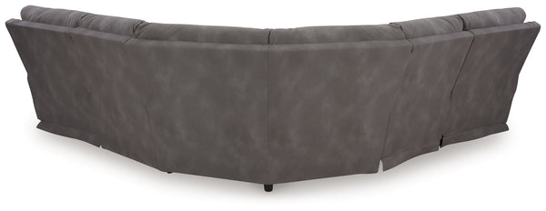 Next-Gen Durapella - Slate - 5-Piece Power Reclining Sectional