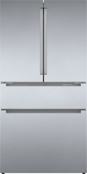 800 Series, French Door Bottom Mount Refrigerator, 36'', Stainless steel (with anti-fingerprint)