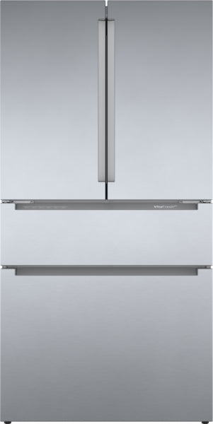 800 Series, French Door Bottom Mount Refrigerator, 36'', Stainless steel (with anti-fingerprint)