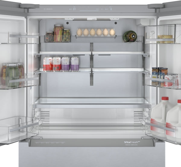 800 Series, French Door Bottom Mount Refrigerator, 36'', Stainless steel (with anti-fingerprint)
