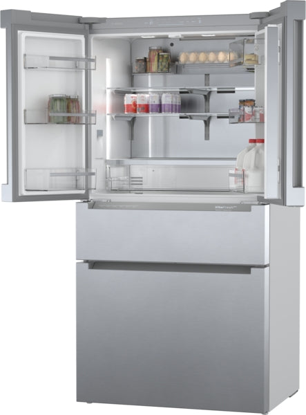 800 Series, French Door Bottom Mount Refrigerator, 36'', Stainless steel (with anti-fingerprint)