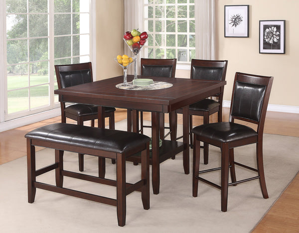  designed for both style and comfort. The set features a rich espresso finish that exudes sophistication