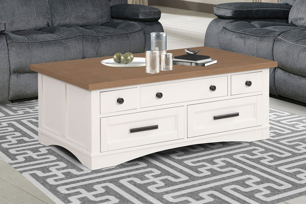 Americana Modern - Lift Top Cocktail Table With 2 End Tables - Cotton