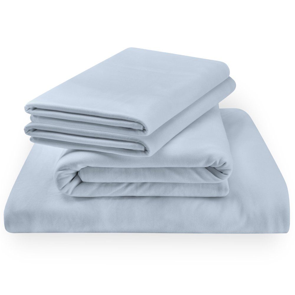 Soft, silky stretch. These 100% rayon from bamboo sheets feature a soft jersey knit with a comfortable stretch and natural moisture-wicking qualities. It all adds up to a silky-smooth feel - and thanks to our unique StayTight bands for a snug, secure fit,