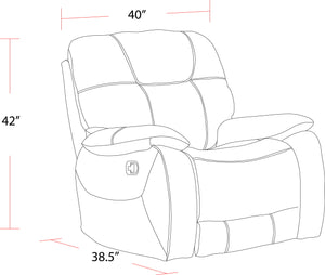 Cooper - Manual Reclining Sofa And Recliner - Shadow Natural