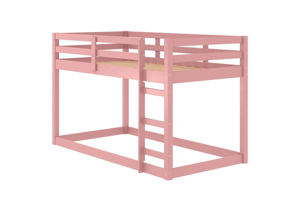 Update your child-'s room with this Gaston II loft bed. The bed is conveniently designed to give you the option to put in a second mattress on the bottom loft space, extra storage space, or even a play area. Never worry about your child-'s safety while th