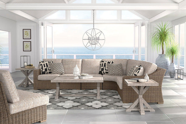  this sectional elevates the art of indoor-outdoor living. Beautiful and durable enough for indoor and outdoor use