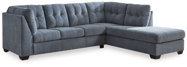 This sleeper sectional with chaise takes a homey approach to high style. Its denim-inspired fabric has classic versatility, while a contemporary silhouette and stitched details keep the look totally on trend. And you can count on comfortâ€”the included fu