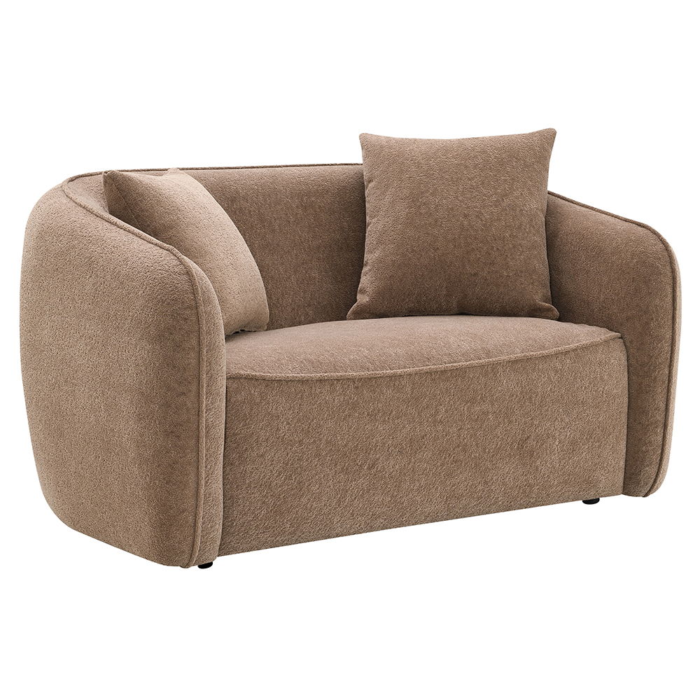 The Keith collection sofa, available in both luxurious brown and beige Chenilles, offers a perfect blend of comfort and elegance. With plush pillows and a cozy design, these sofas invite you to relax and unwind in style. Ideal for any living space, the Ke