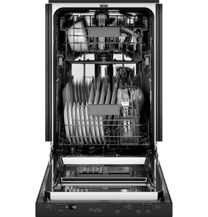 GE Profile™ ENERGY STAR® 18" ADA Compliant Stainless Steel Interior Dishwasher with Sanitize Cycle