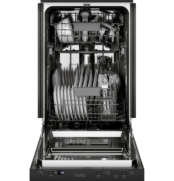 GE Profile™ ENERGY STAR® 18" ADA Compliant Stainless Steel Interior Dishwasher with Sanitize Cycle