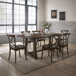 Kaelyn - Side Chair (Set of 2) - Dark Oak & Black