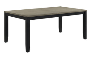  rectangular table with a beautifully textured wood grain finish