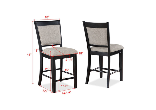 Fulton - 5 Piece Dining Room Set - Light Gray
