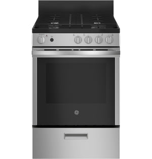 GE® 24"  Steam Clean Free-Standing/Slide-in Gas Range