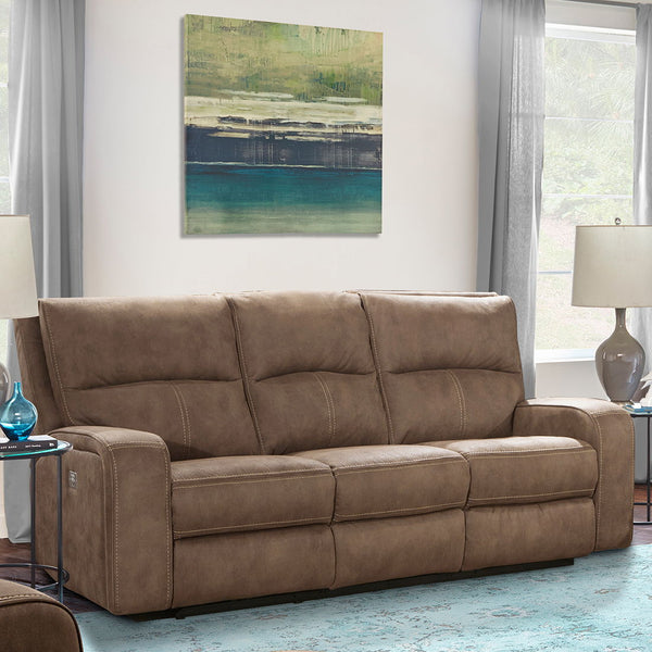 Polaris - Power Reclining Sofa And Loveseat - Kahlua