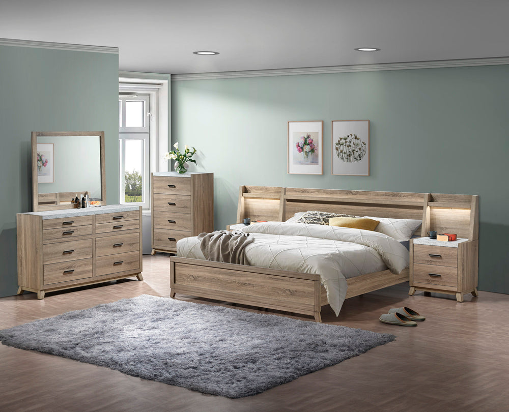 Tilston - King 6 Piece Bedroom Set - Natural