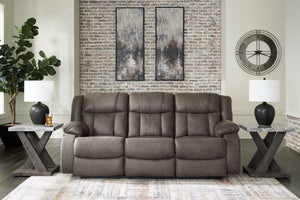First Base - Gunmetal - 3 Pc. - Reclining Sofa